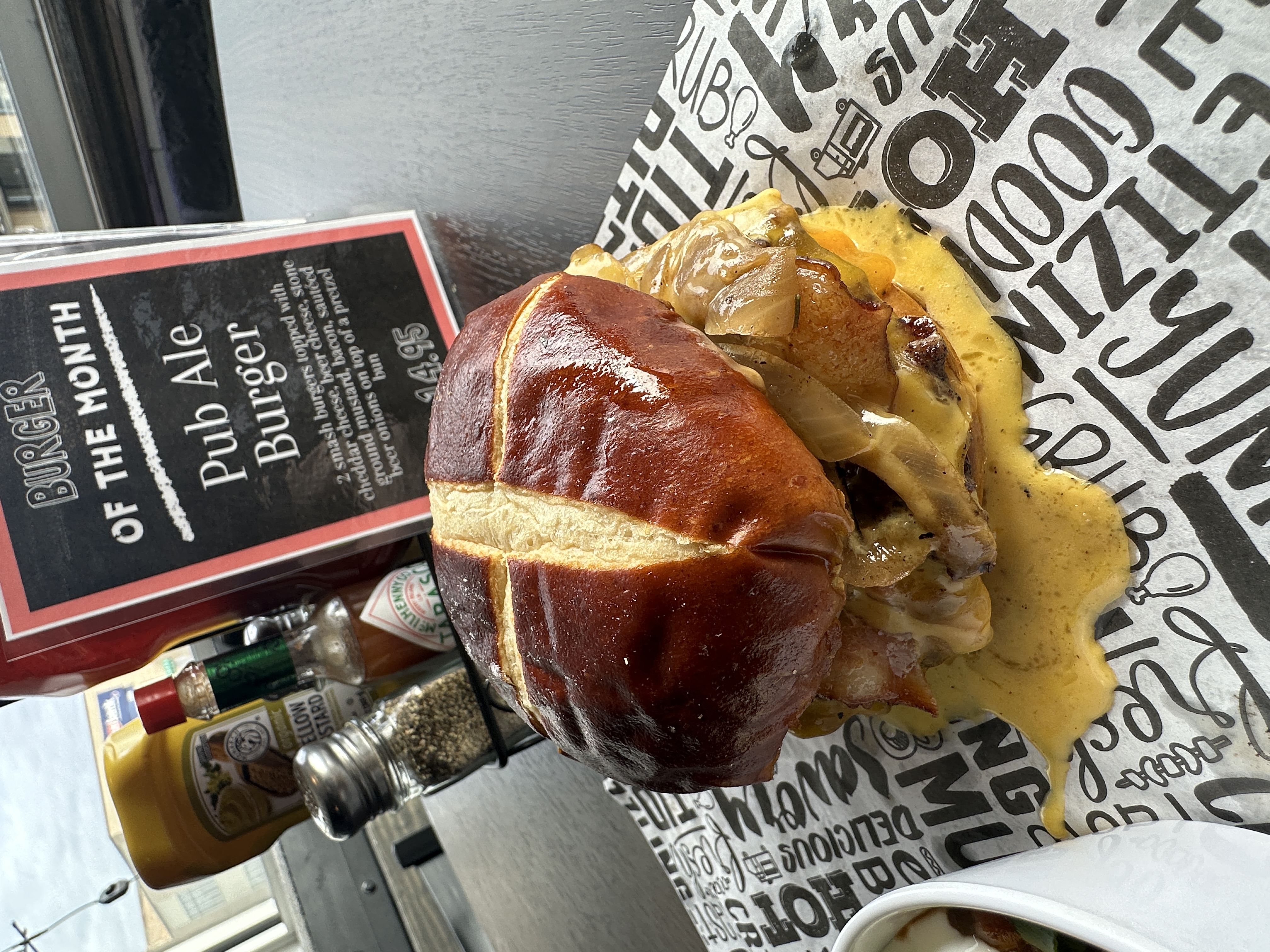a sandwich sitting on top of a book