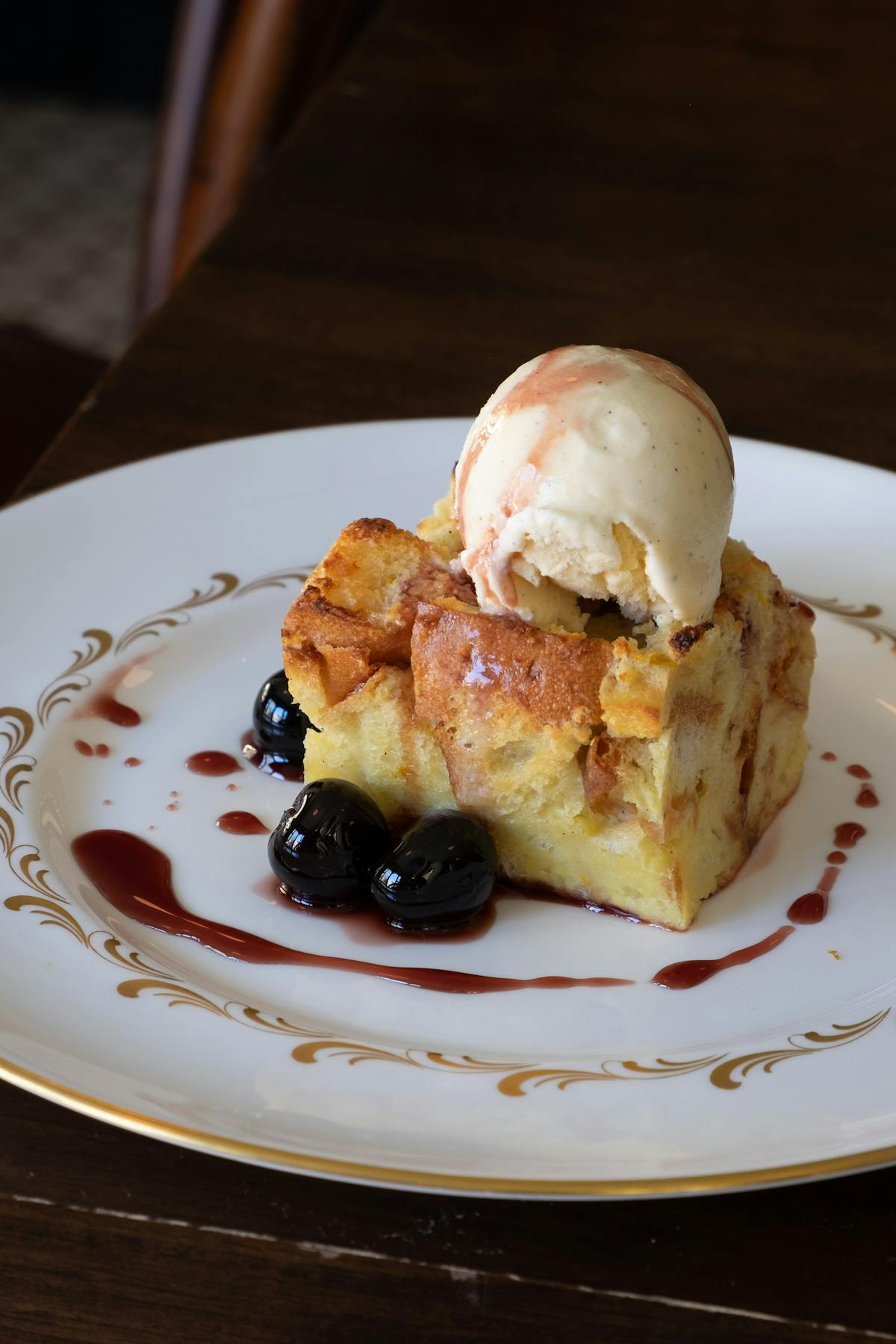 a piece of cake on a plate