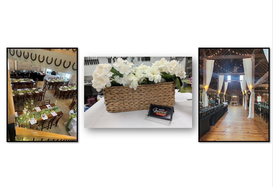 a stack of flyers on a table