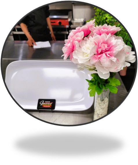 a vase of flowers on a table