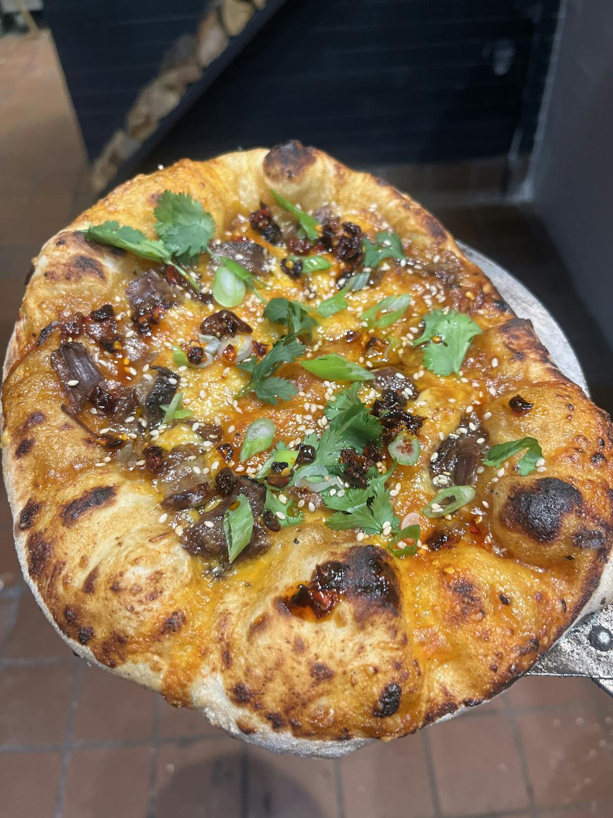 Pizza on a plate
