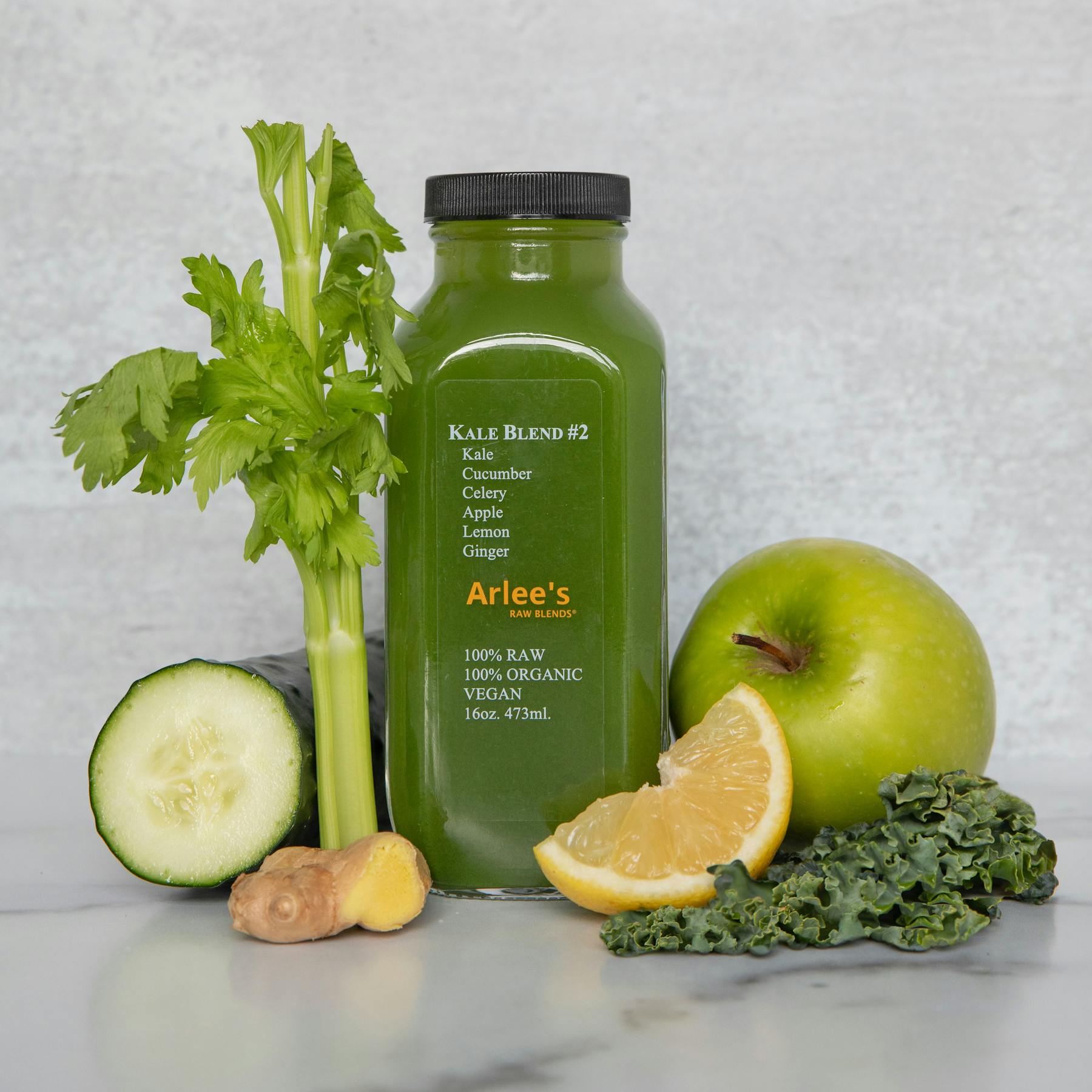 Kale Blend 2 16oz Arlee S Raw Blends Fresh Pressed Juice Blends And Cleanses In Princeton And Trenton Nj
