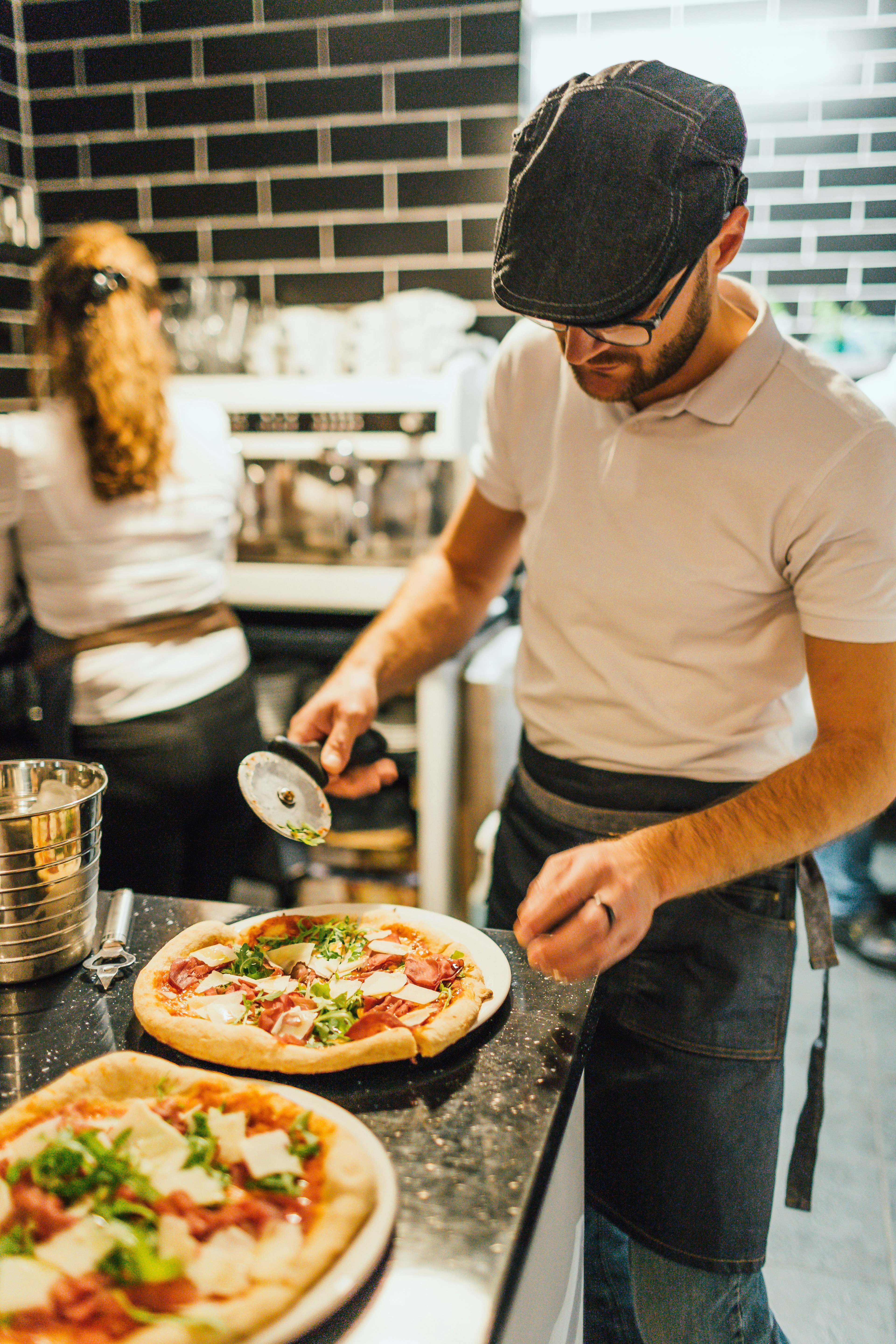 a chef in a restaurant kitchen