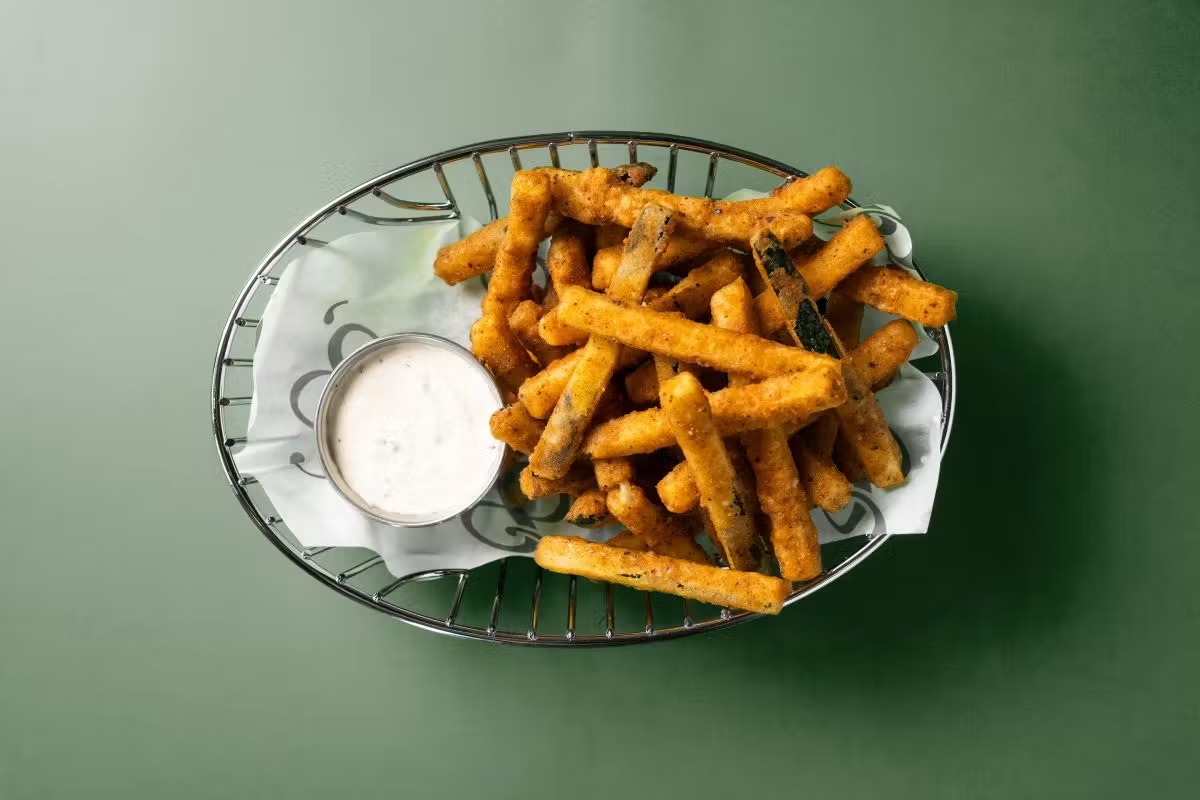 Zucchini fries with house-made ranch on the late night menu at 1983 in Tampa
