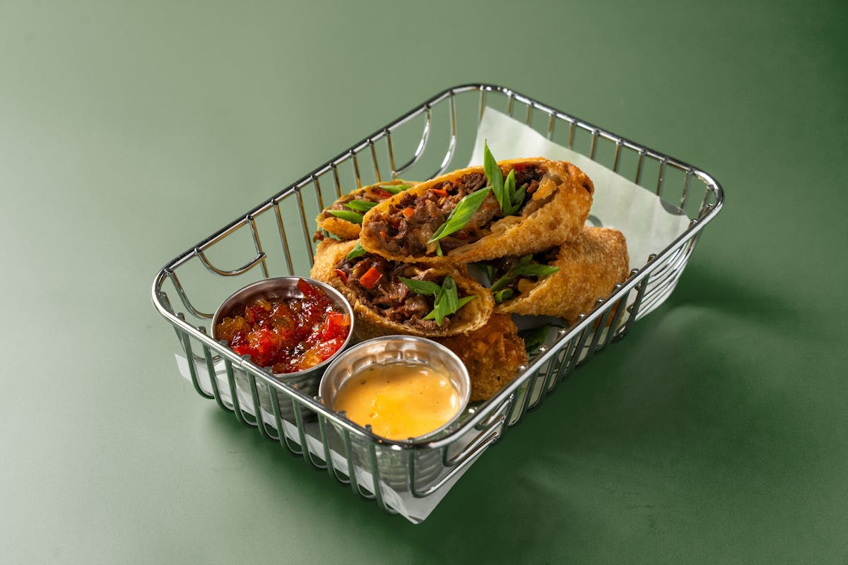 a tray of food