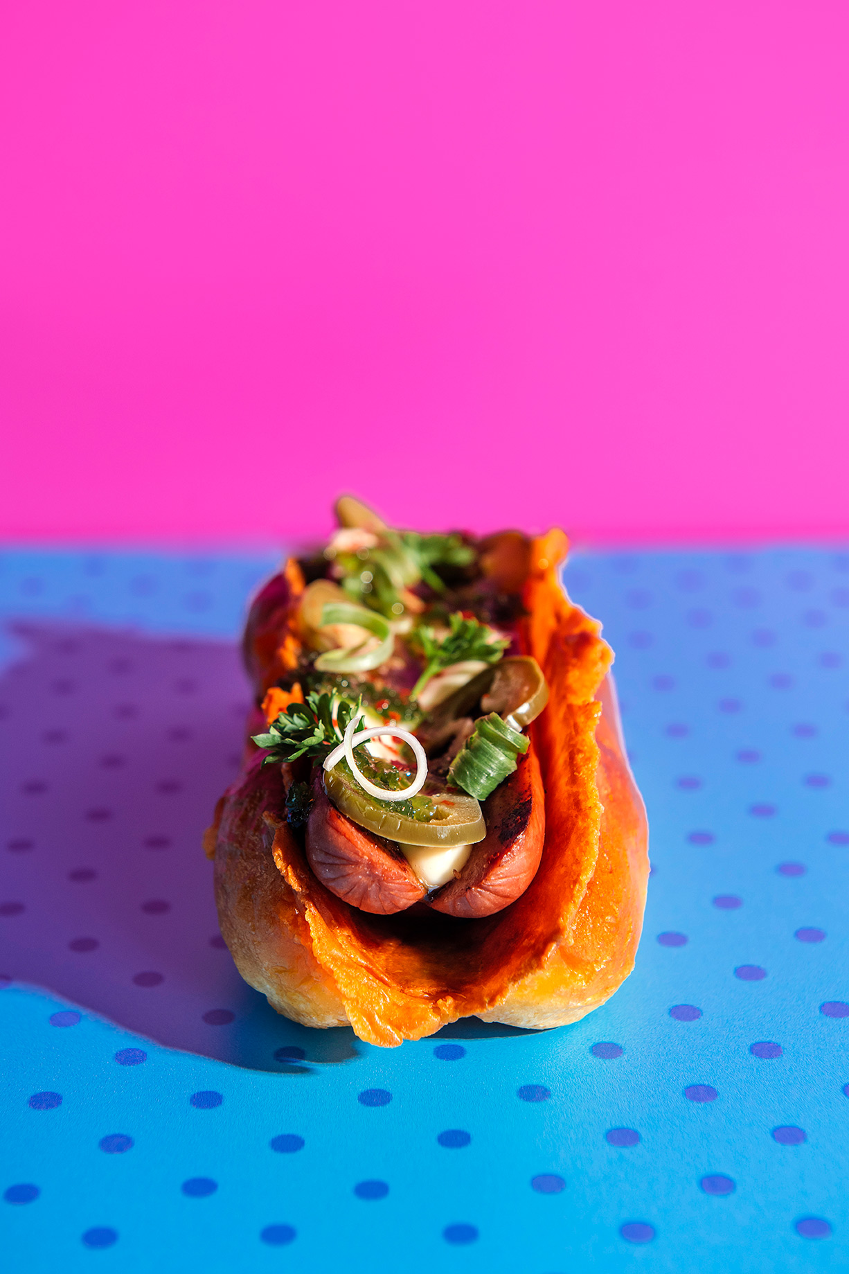 a sandwich sitting on top of a table
