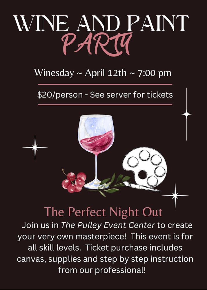 Wine and Paint Party (21+) The Sandbox Sand Volleyball, Pickleball