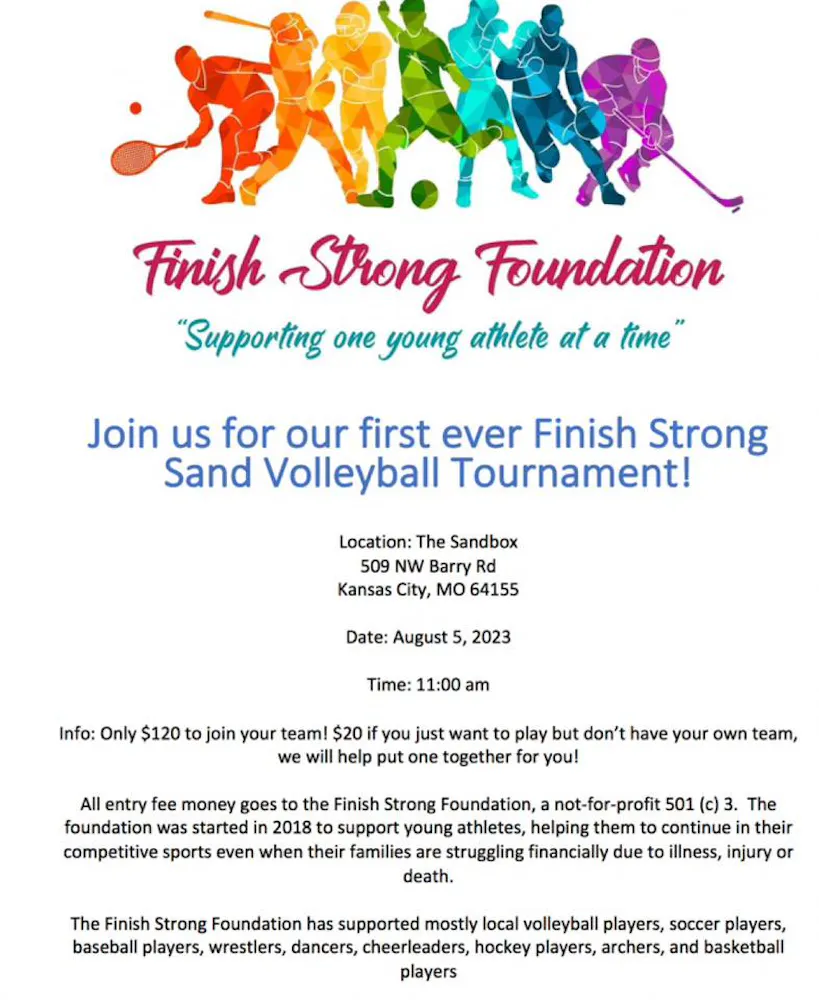 Finish Strong Sand Volleyball Tournament The Sandbox Sand