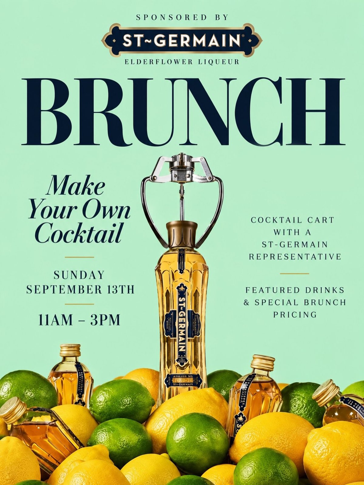 Jackie Restaurant's St-Germain Brunch Happy Hour