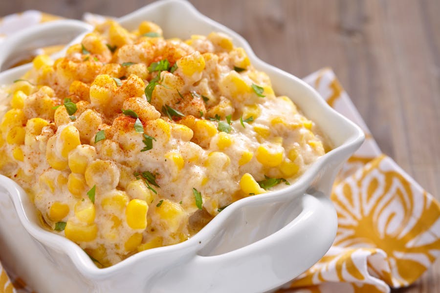 Christmas Additional/Only Pepper Jack Creamed Corn Hall Management Group True hospitality