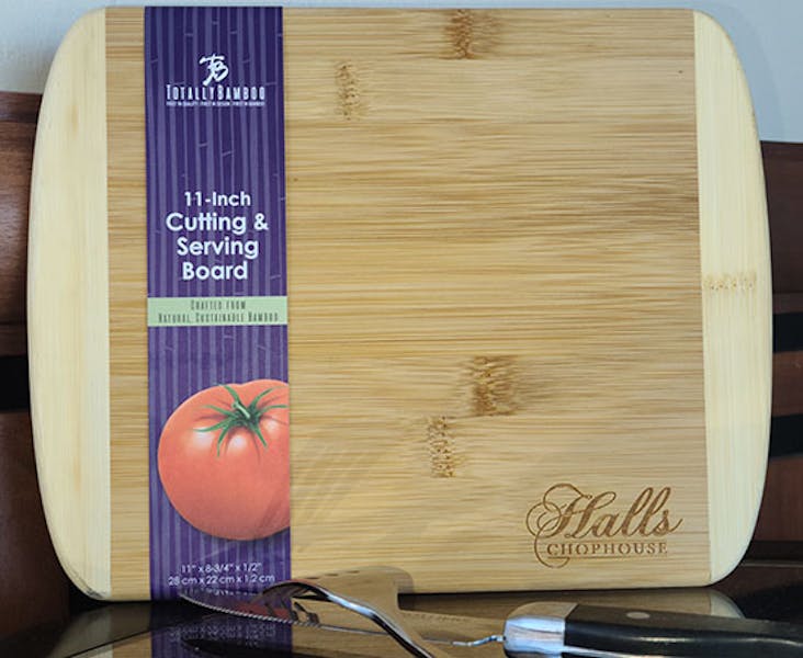 Halls Chophouse Logo Cutting Board | Hall Management Group | True ...