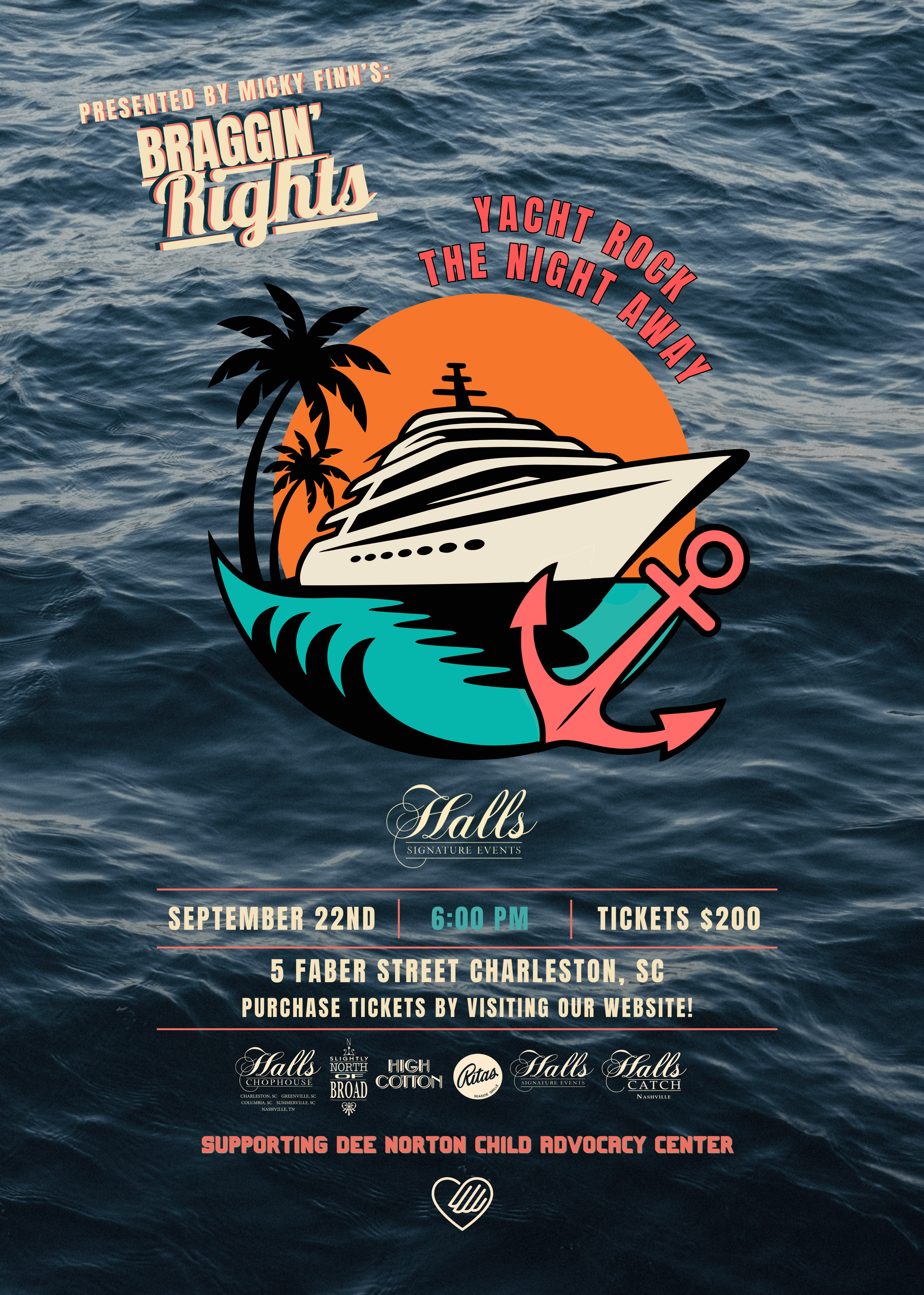 a poster for a yacht