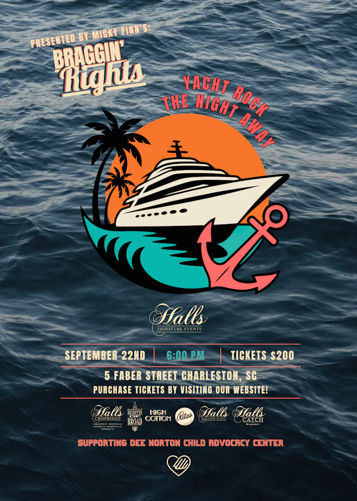 a poster for a yacht