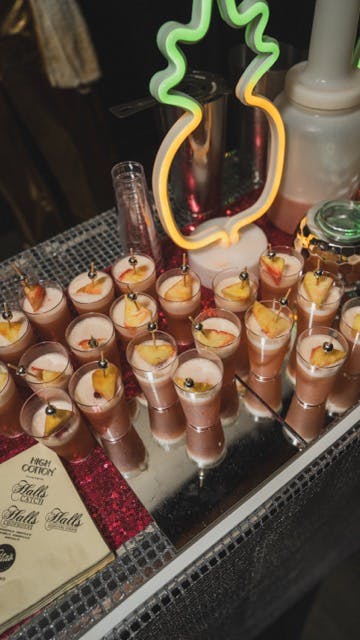 a tray of food on a table