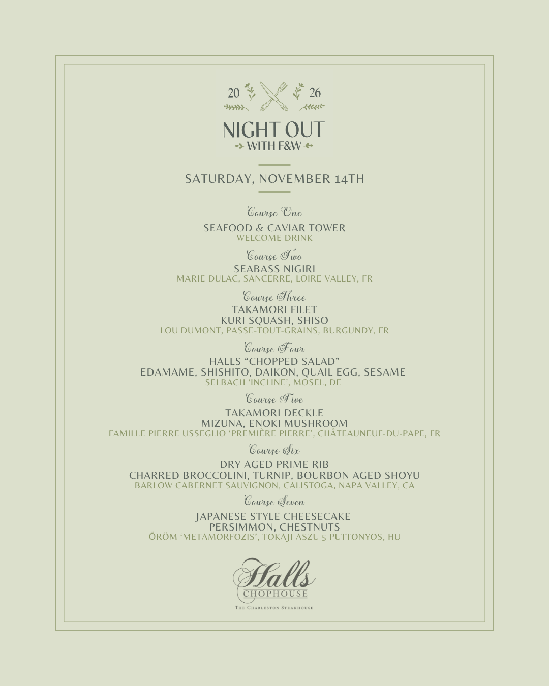 a menu of a restaurant
