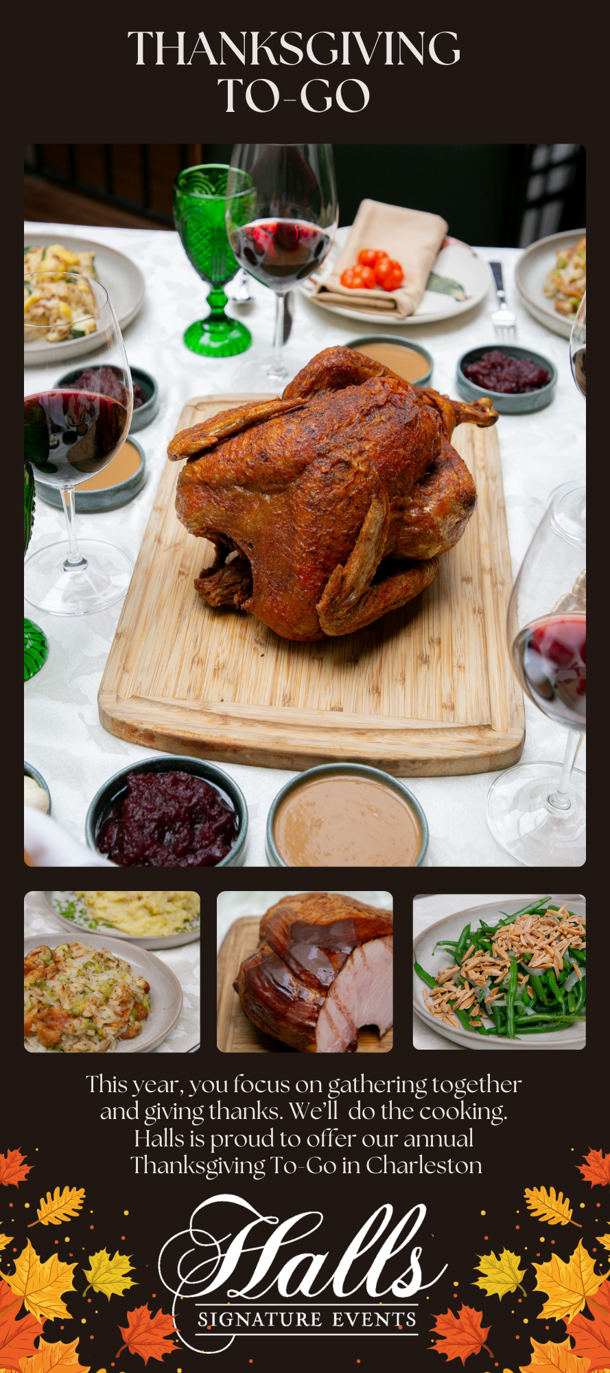 Thanksgiving ToGo 2024 from Halls Signature Events Hall Management