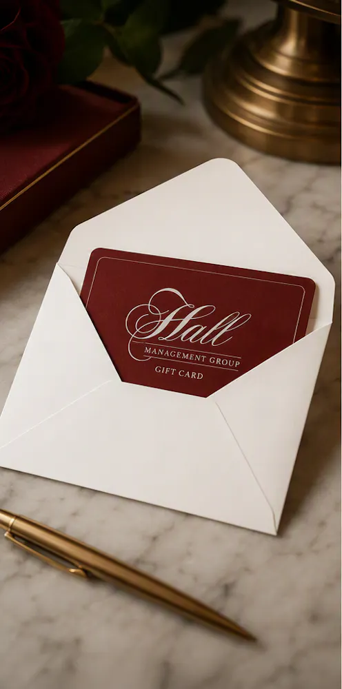 a gift card in a envelope