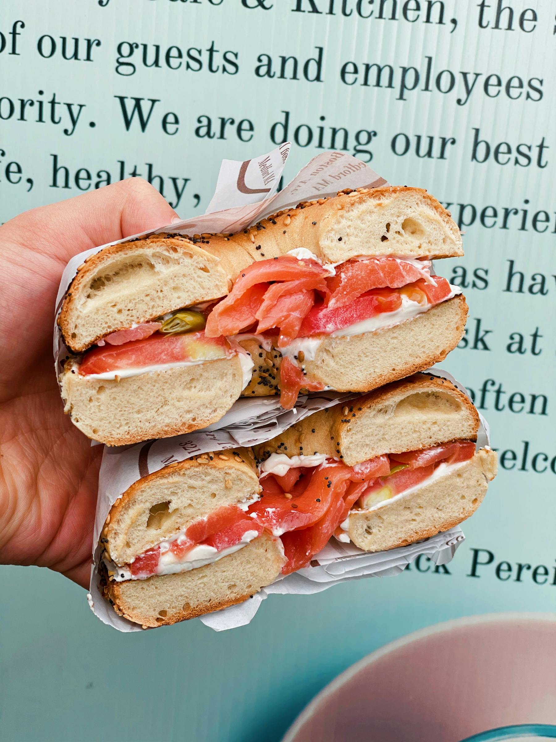 a sandwich cut in half on a plate