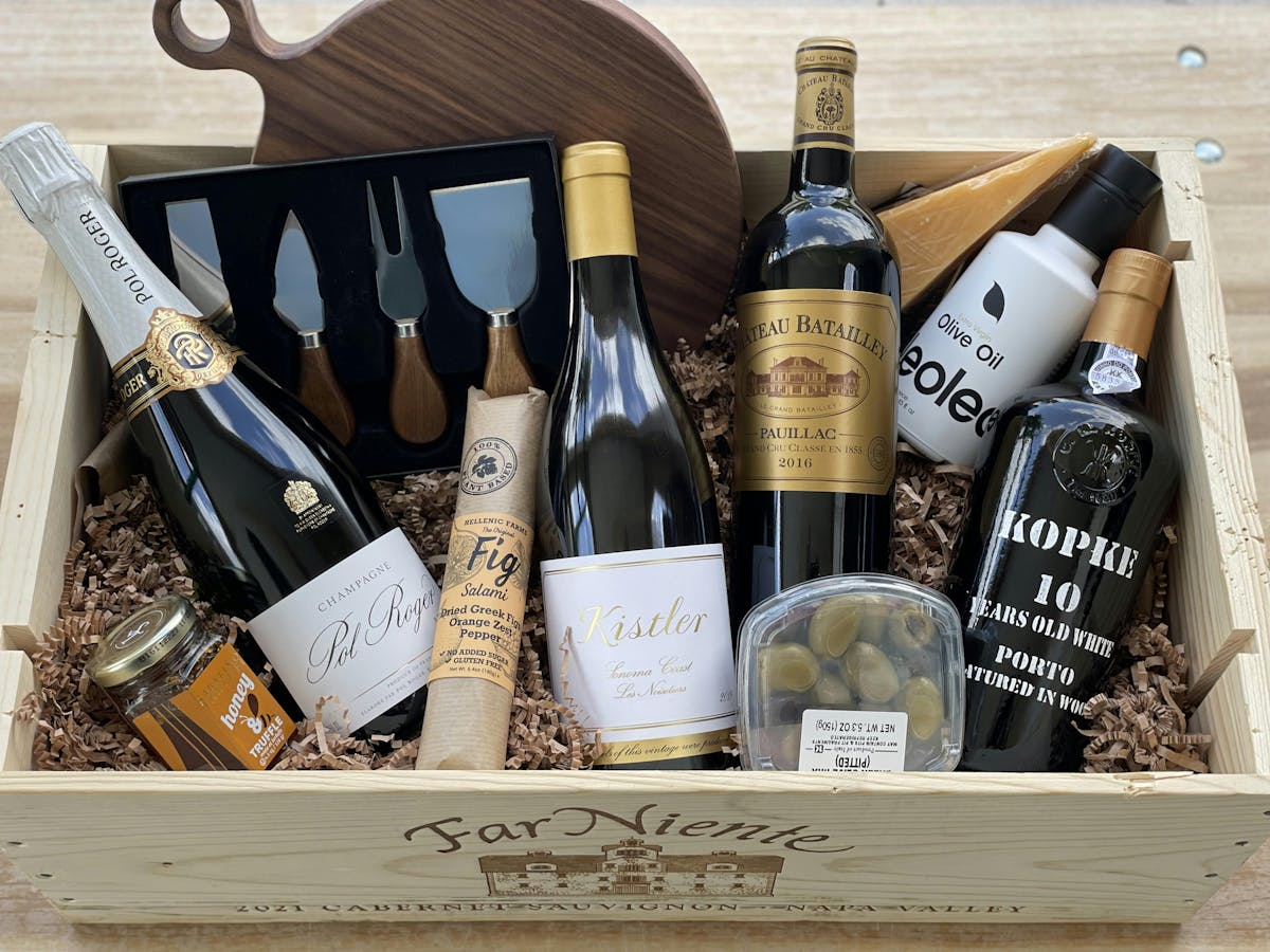 a bottle of wine on a table
