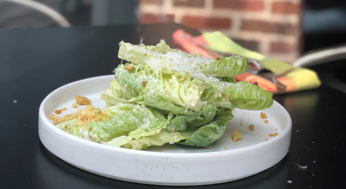 a plate of food with broccoli
