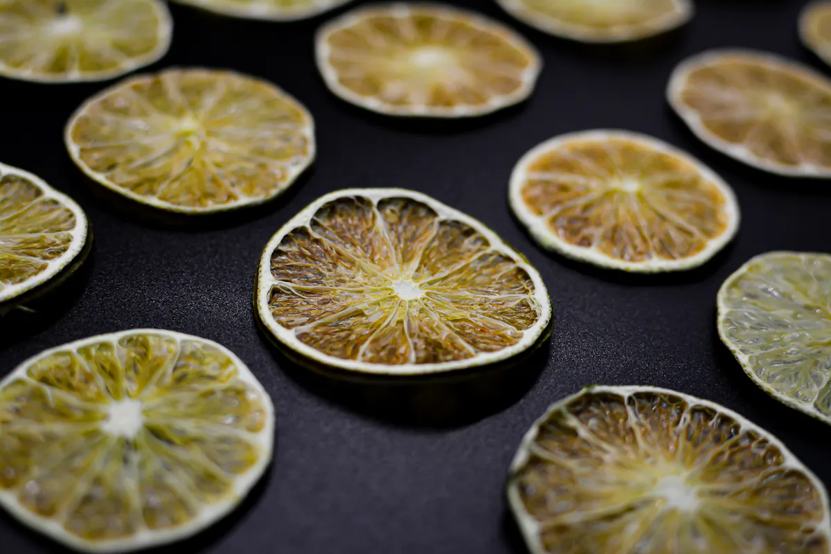 a close up of a sliced orange