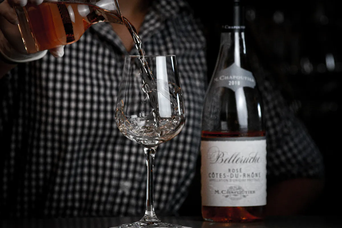 a glass of wine