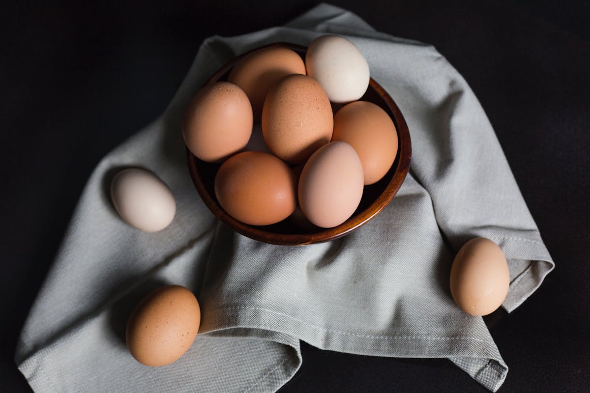 an egg on top of a table