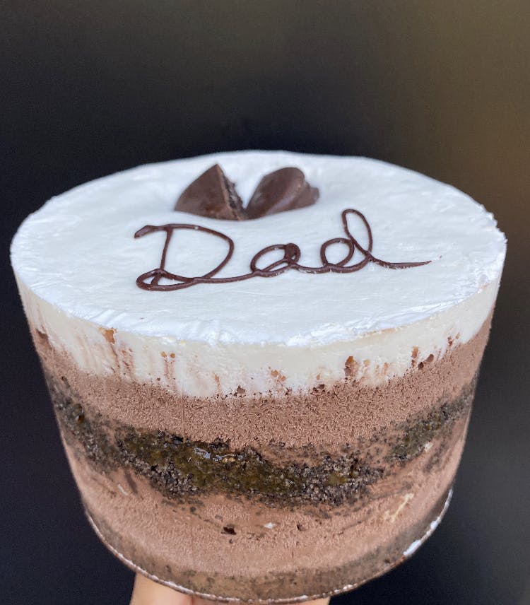 a piece of chocolate cake on a plate
