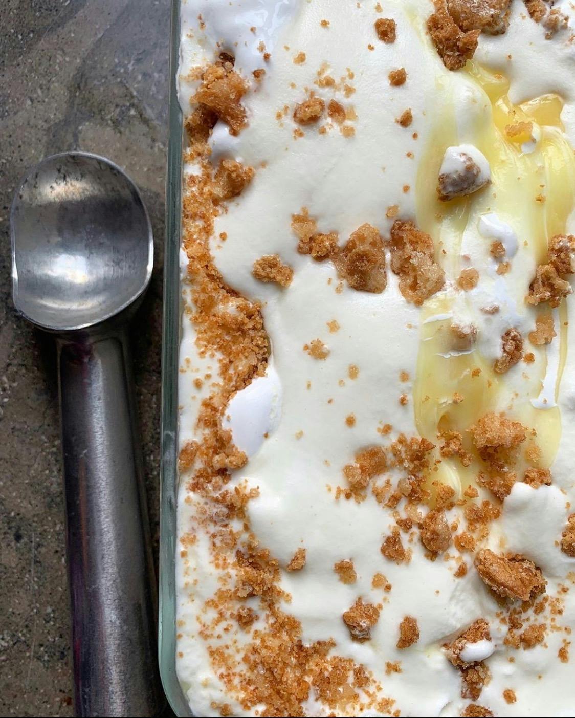 a close up of food