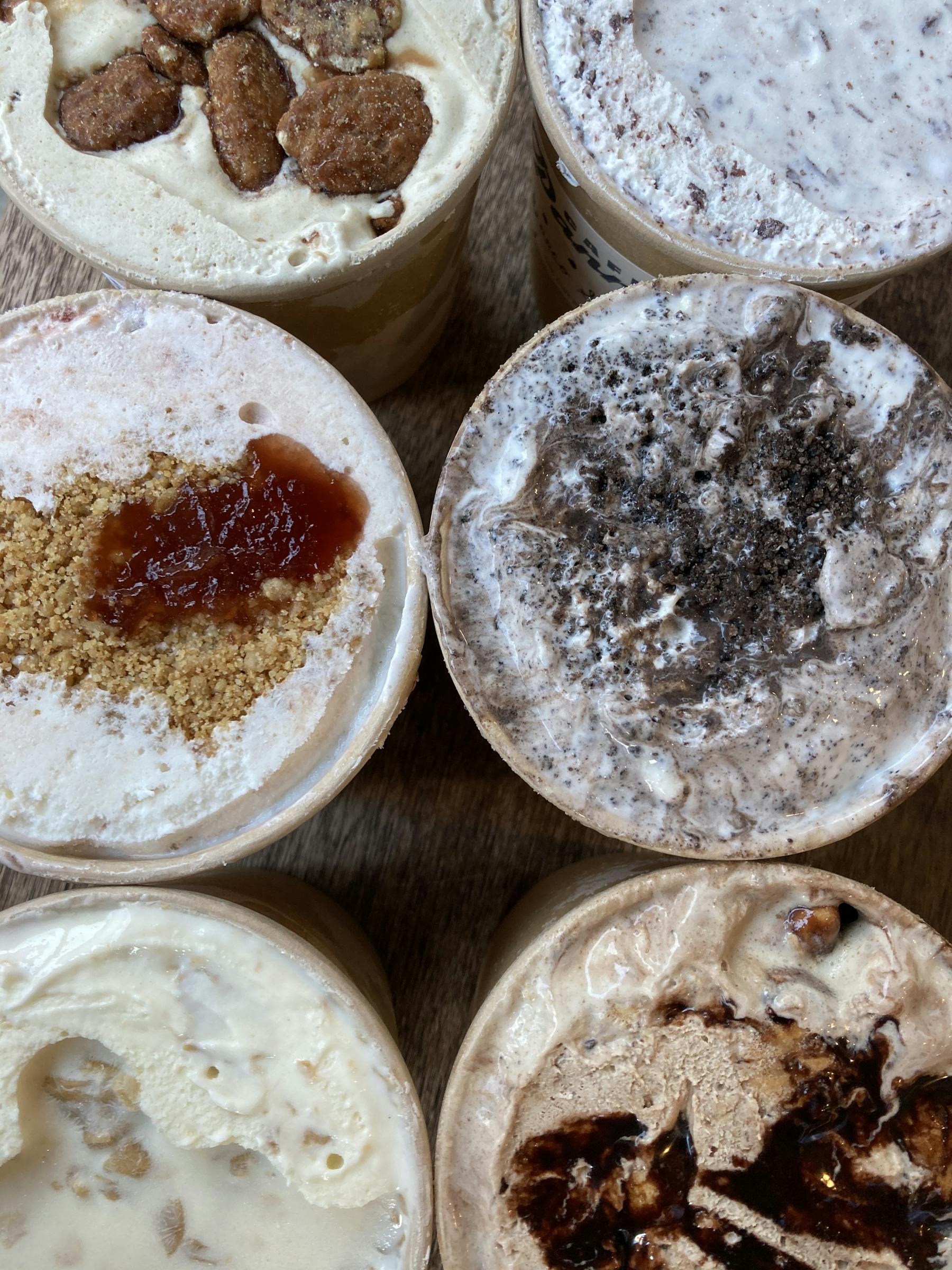 a bowl filled with cake