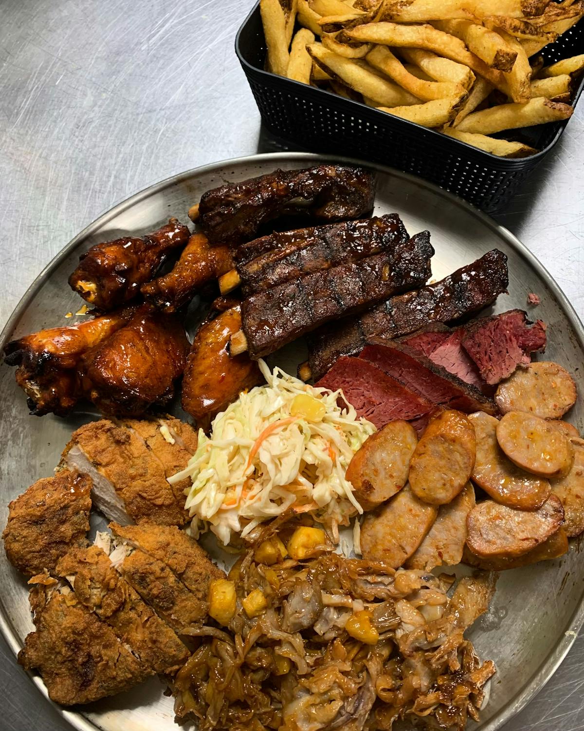 a plate of food