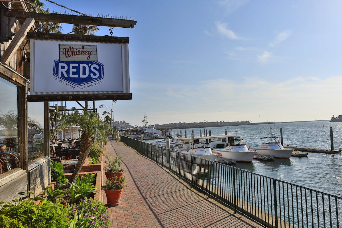 Whiskey Red's sign in Marina del Rey