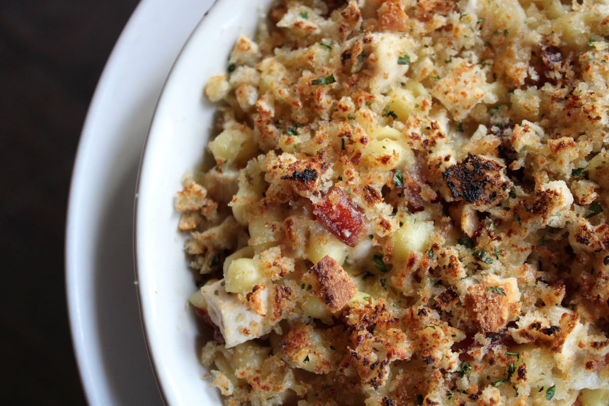 a close up of a bowl of food