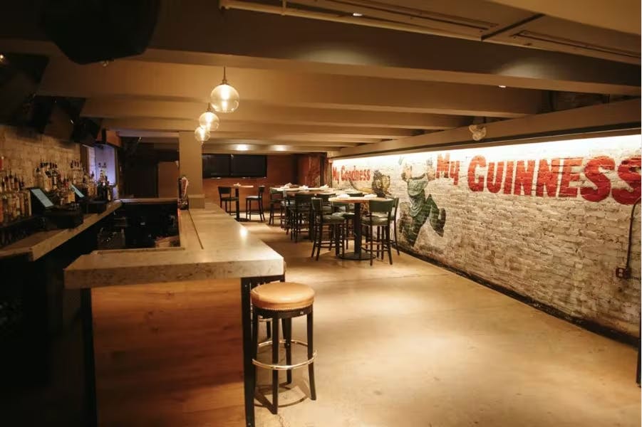 a group of people in a room