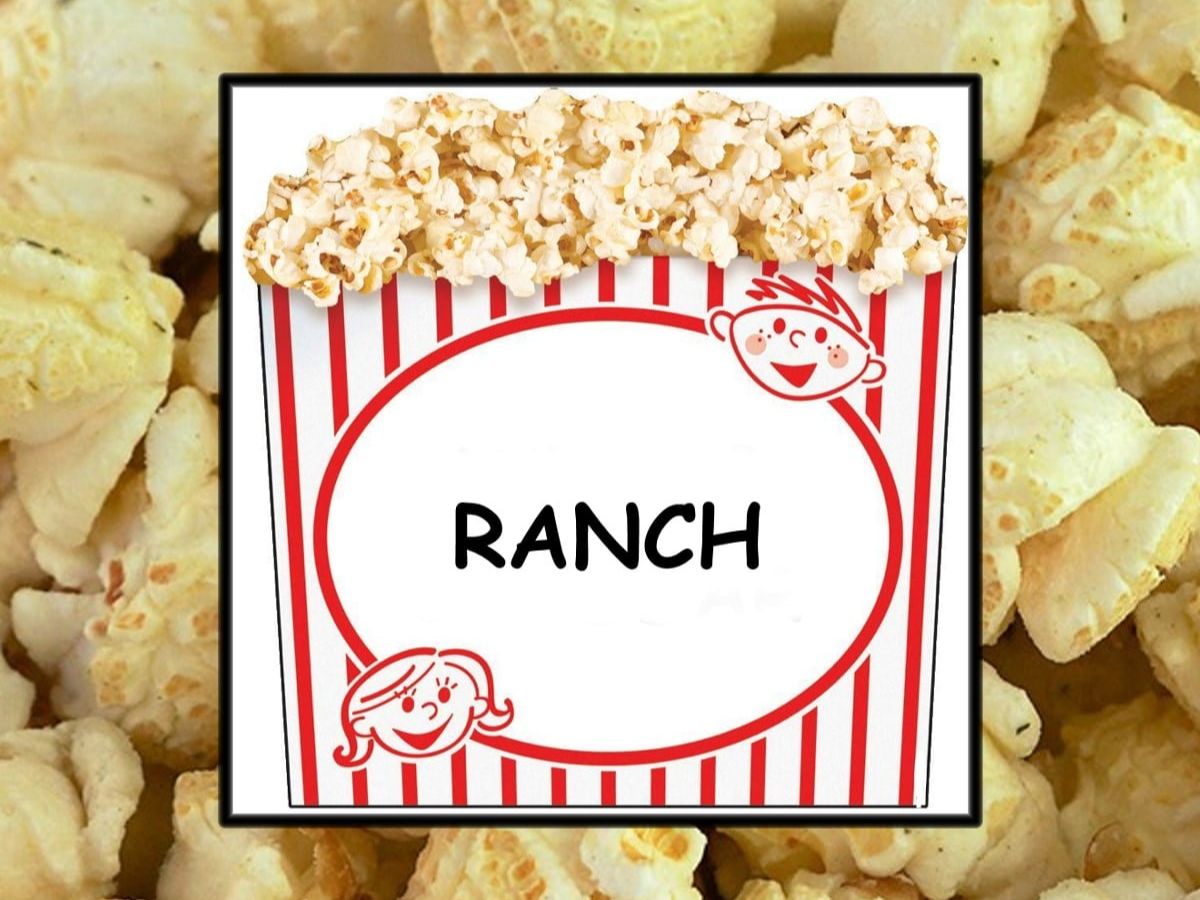 a bunch of food sitting on top of a sign