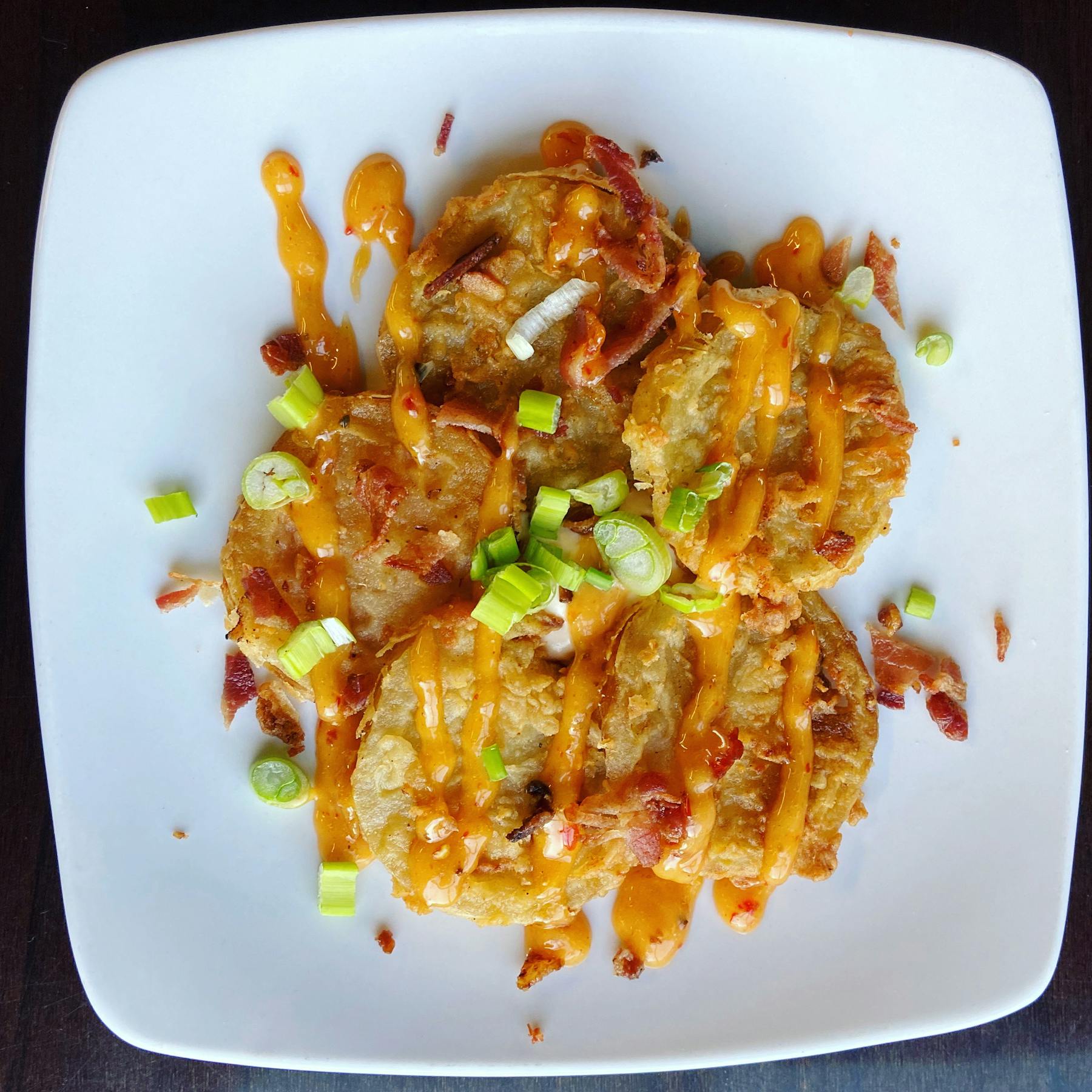 a white plate topped with different types of food