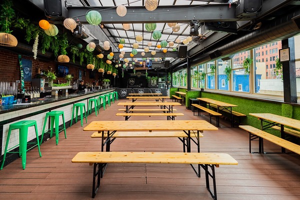 a close up of tables