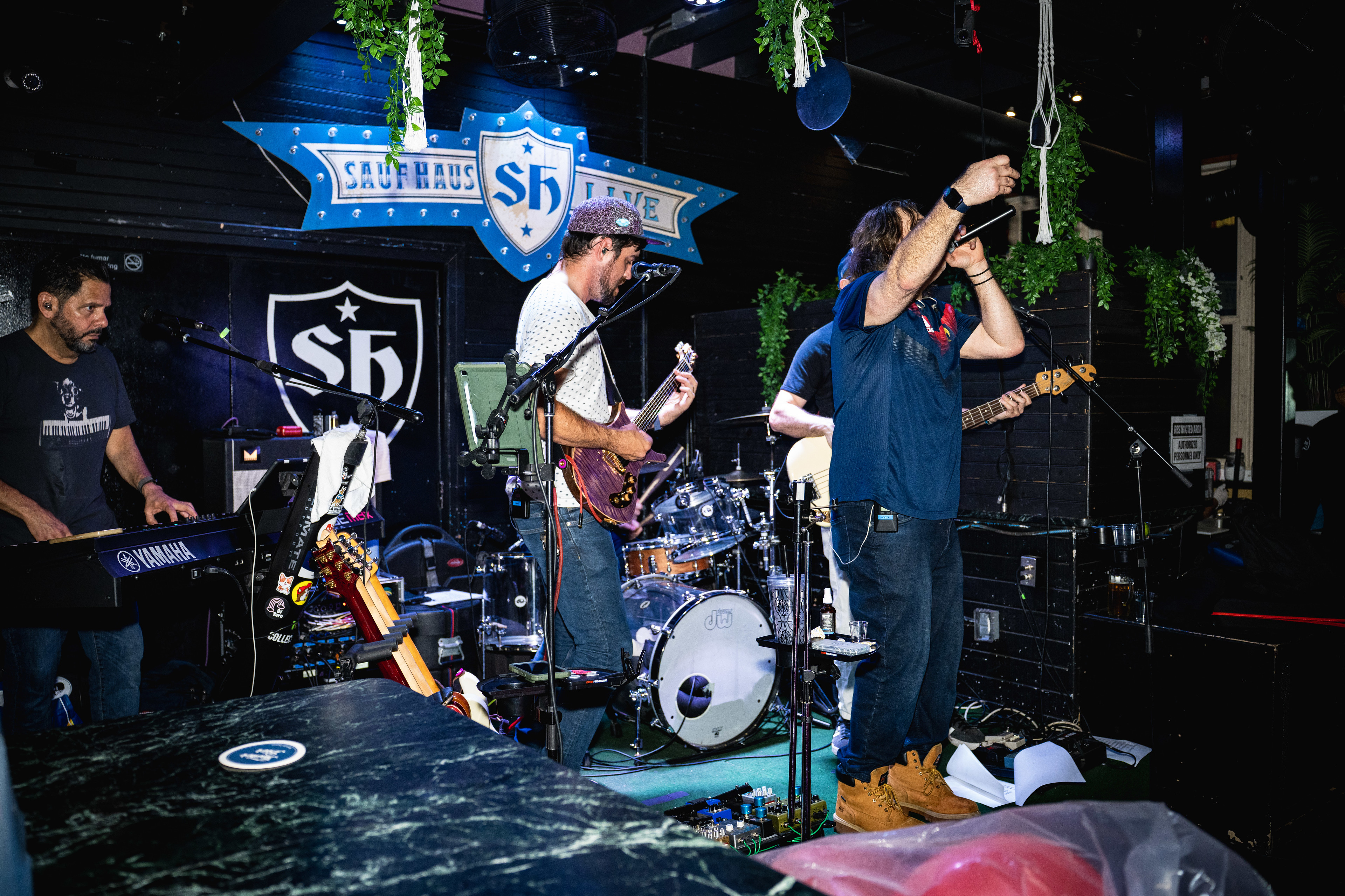 a group of people standing on a stage