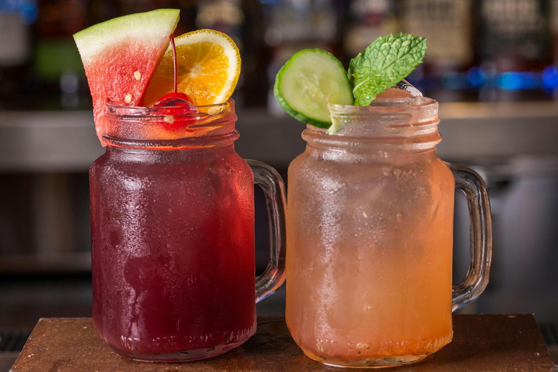 two cocktails