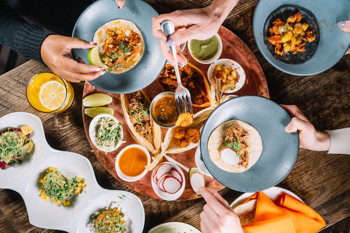 food in a plate
