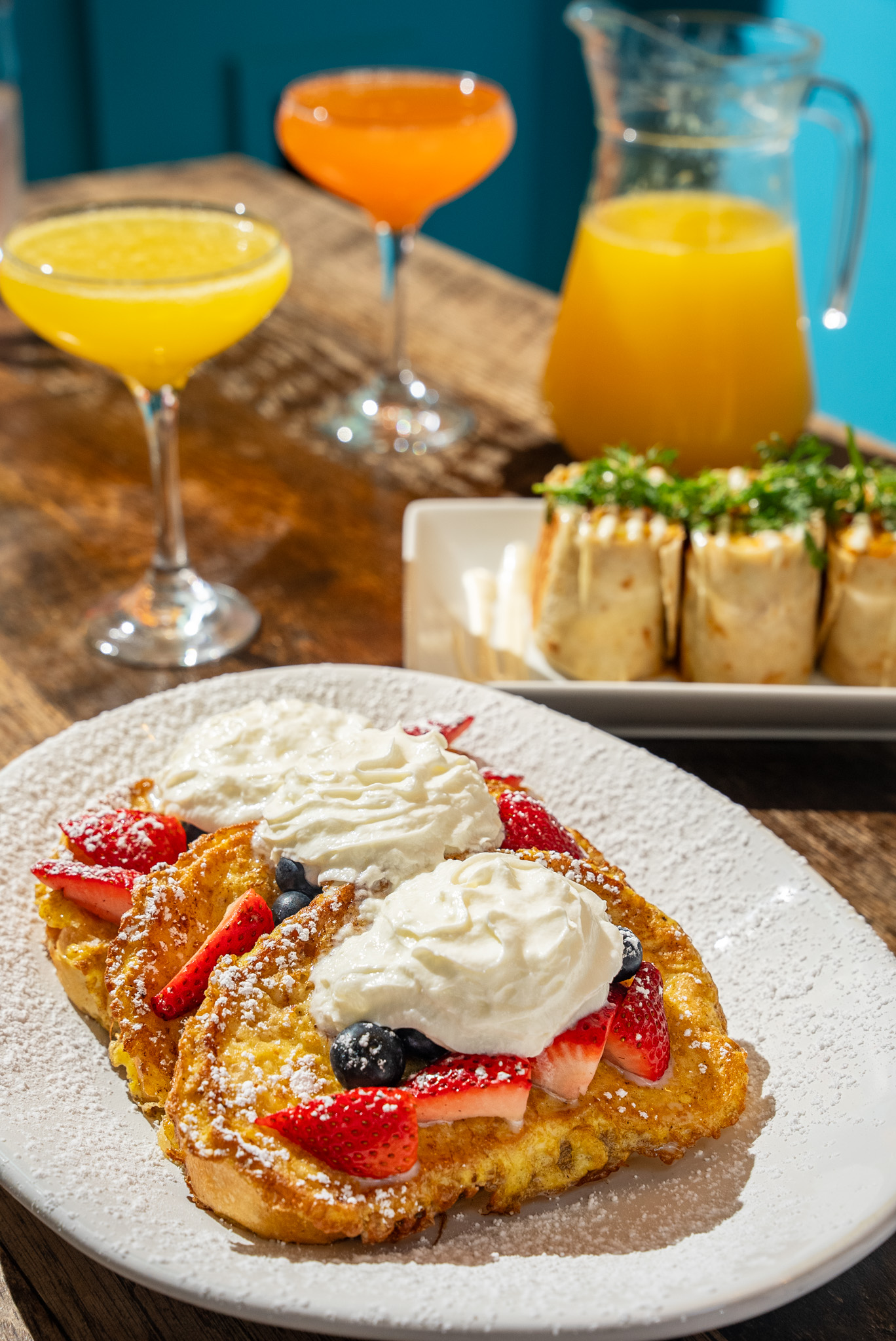 French Toast and mimosas