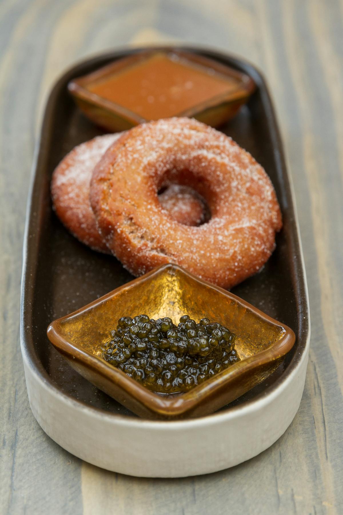 a doughnut on a plate