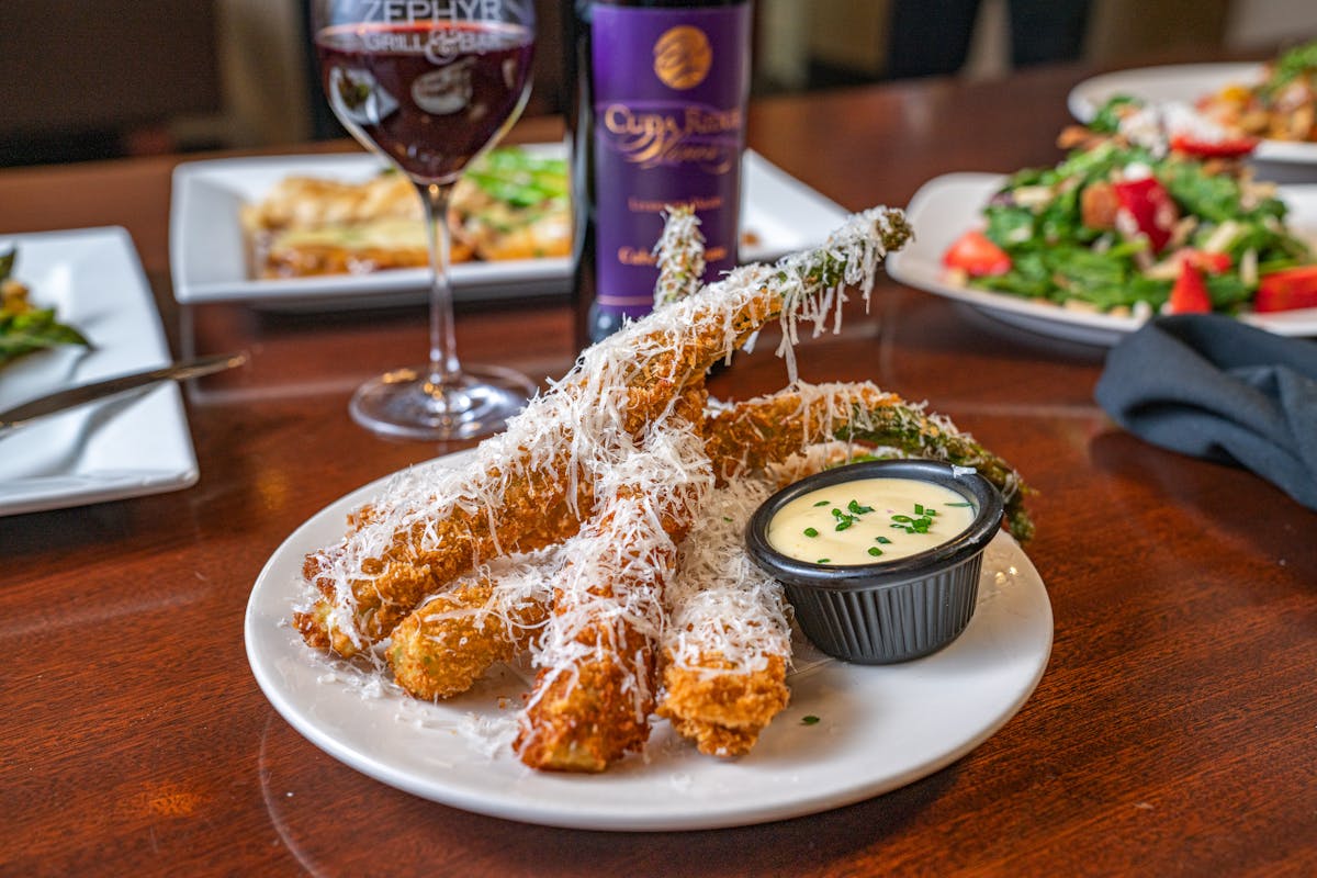 a plate of food on a table