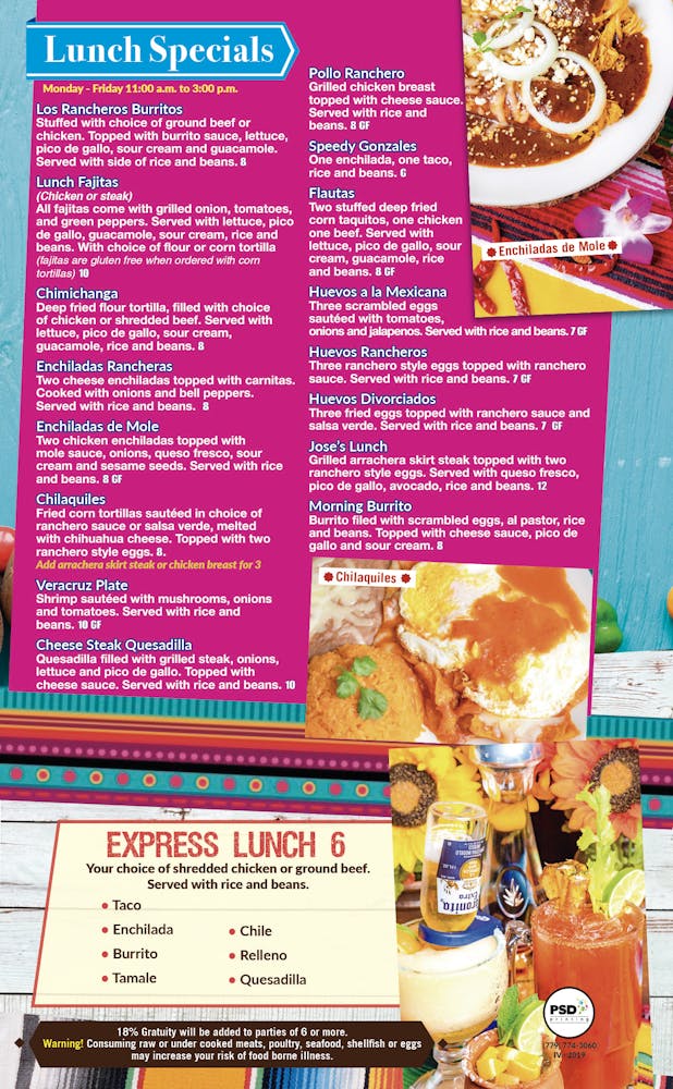 dekalb hours location los rancheros