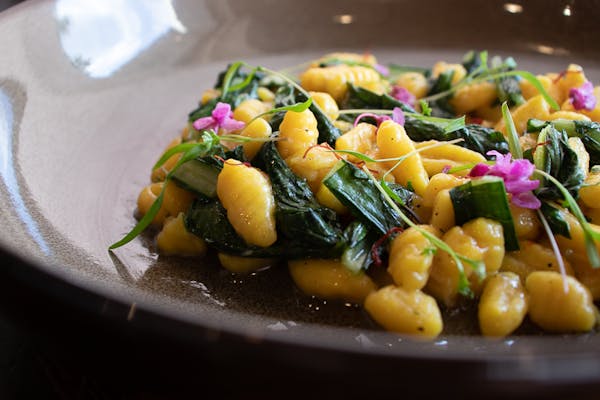a bowl of food on a plate
