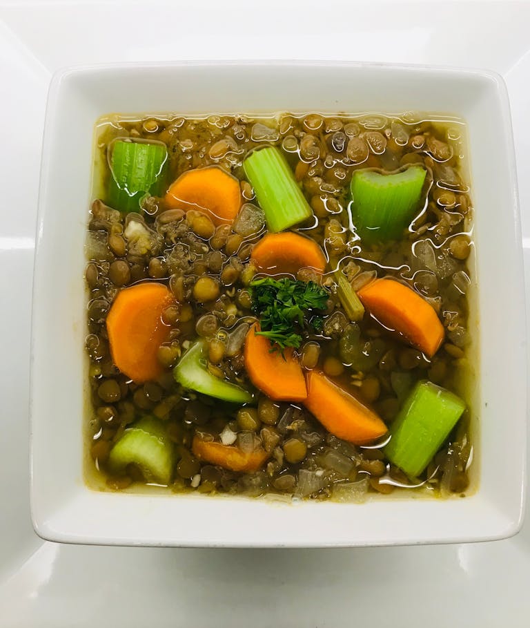 Lentil Bow; With Parsley