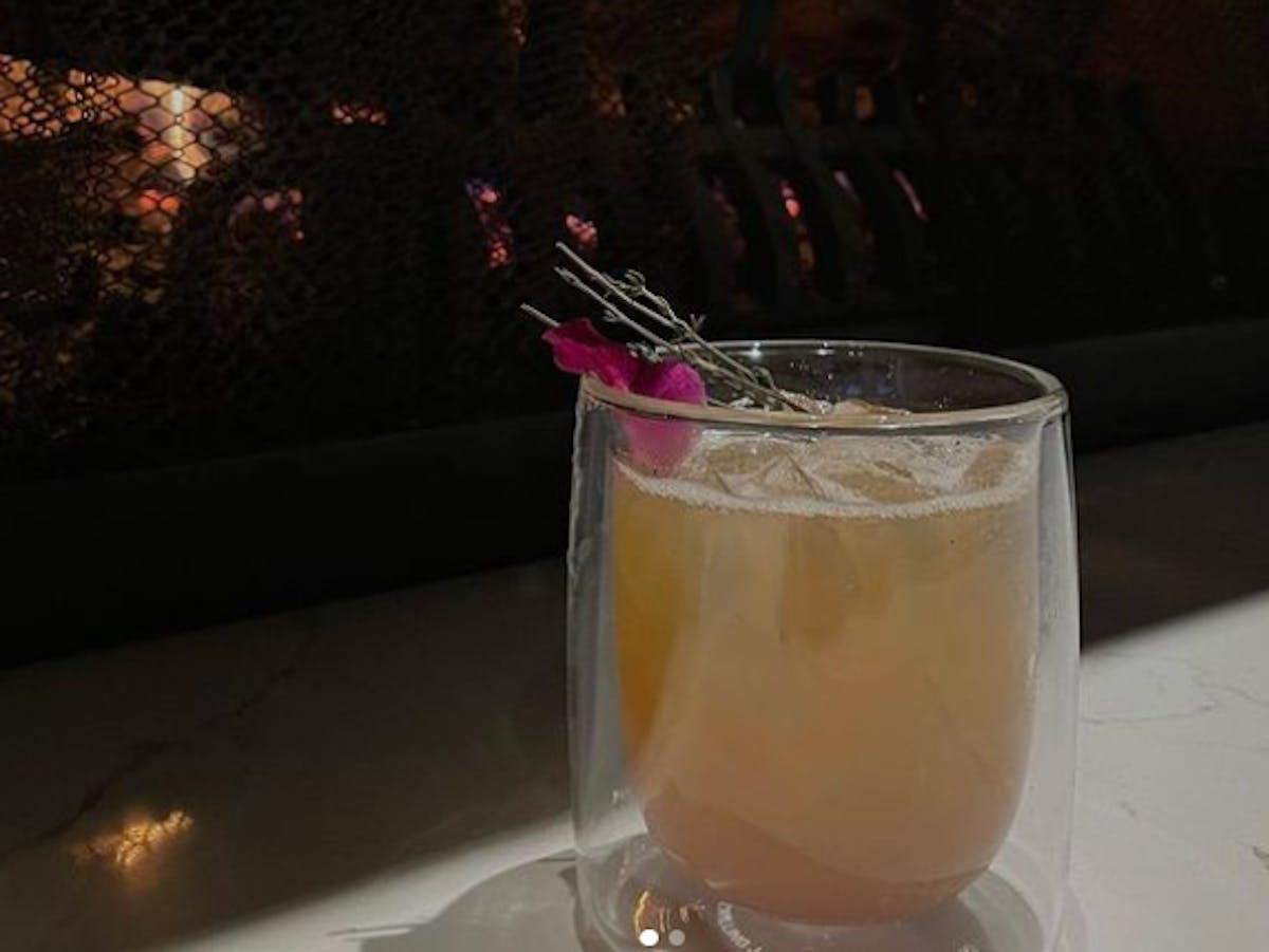 a glass of orange juice