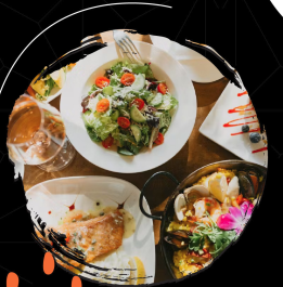 a bowl of food on a plate