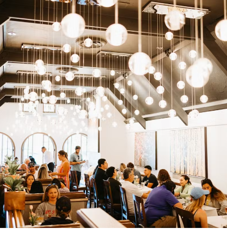 An image of people having lunch at Pangaea On Ocean Ave  