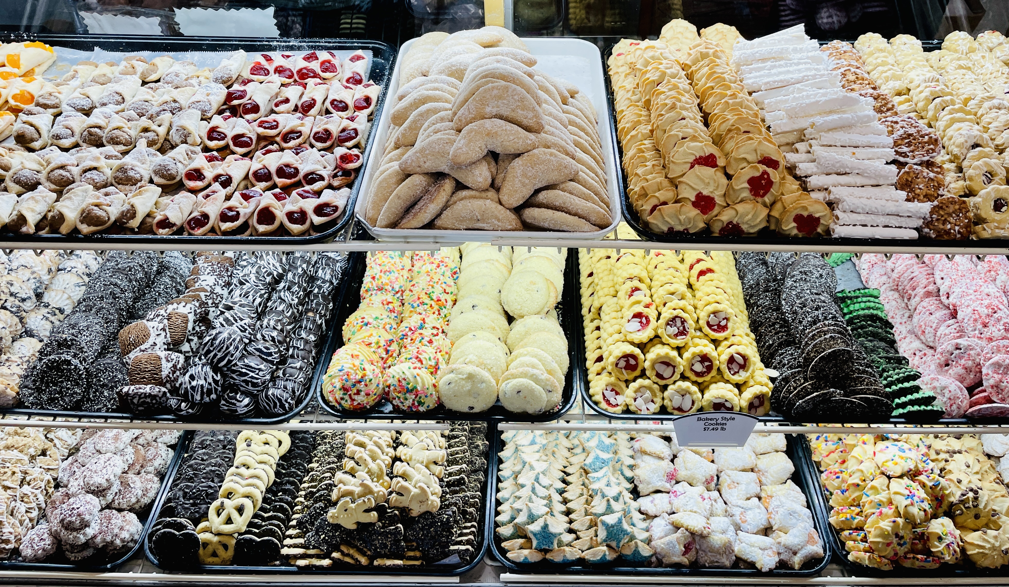 a bunch of different types of food